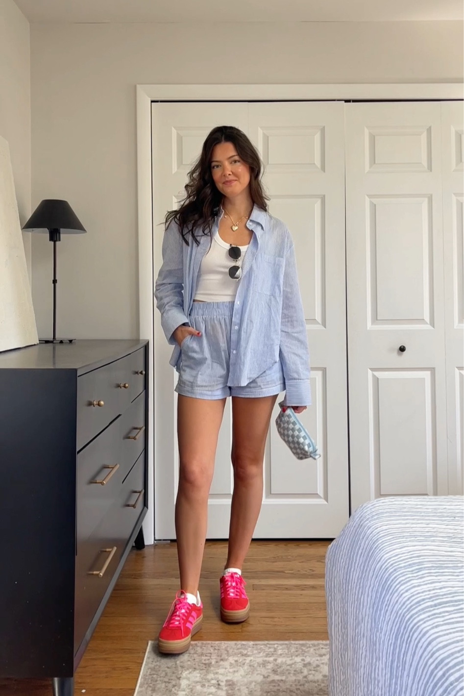 Styling my adidas gazelles! Set is Grey Bandit code CASSIE15 works sitewide! 