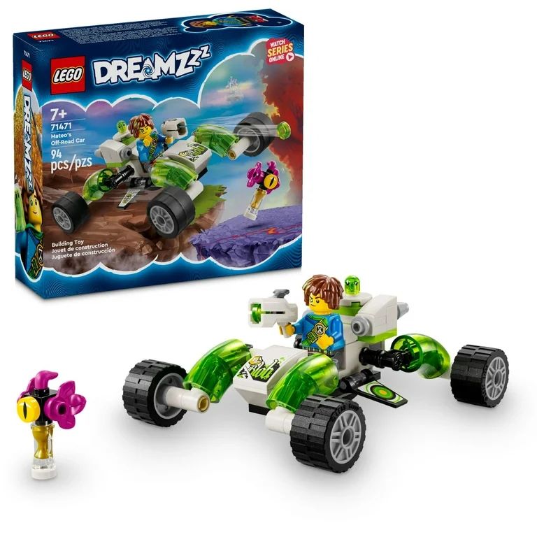 LEGO DREAMZzz Mateo’s Off-Road Car Toy, Build a Dune Buggy or Quadcopter, Includes Mateo Action... | Walmart (US)