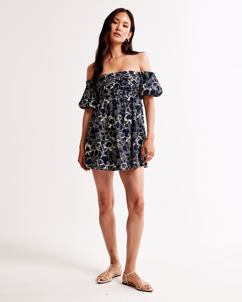 Emerson Off-The-Shoulder Skort | Abercrombie & Fitch (US)