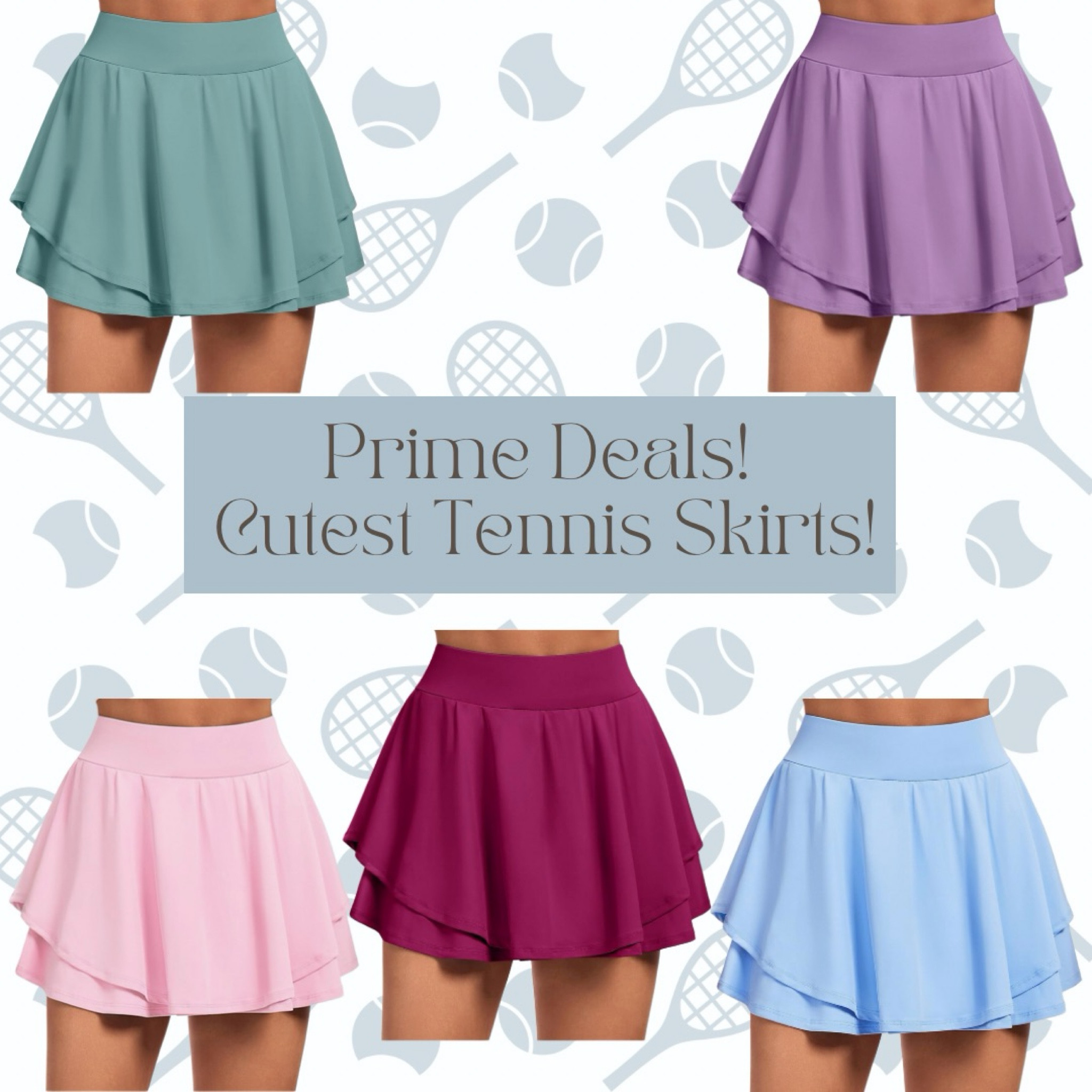 Perfect length tennis skirts in all the colors! In sale with prime now!! 

#LTKActive #LTKStyleTip #LTKxPrimeDay