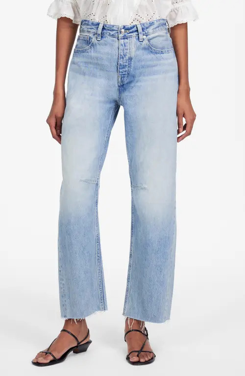 Madewell The Darted Barrel Leg Jeans in Edmonson Wash at Nordstrom, Size 32 | Nordstrom