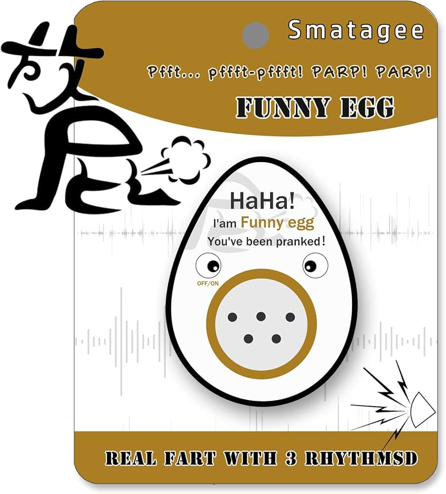 Smatagee Funny Egg's Poo-Poo-Fart Hidden Annoying Farting Prank Joke Gag Sound,Mini Hidden Prank ... | Amazon (US)