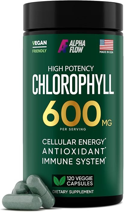 Chlorophyll Capsules 600 mg - Natural Chlorophyll Pills for Women & Men - Highly BioAvailable Chl... | Amazon (US)