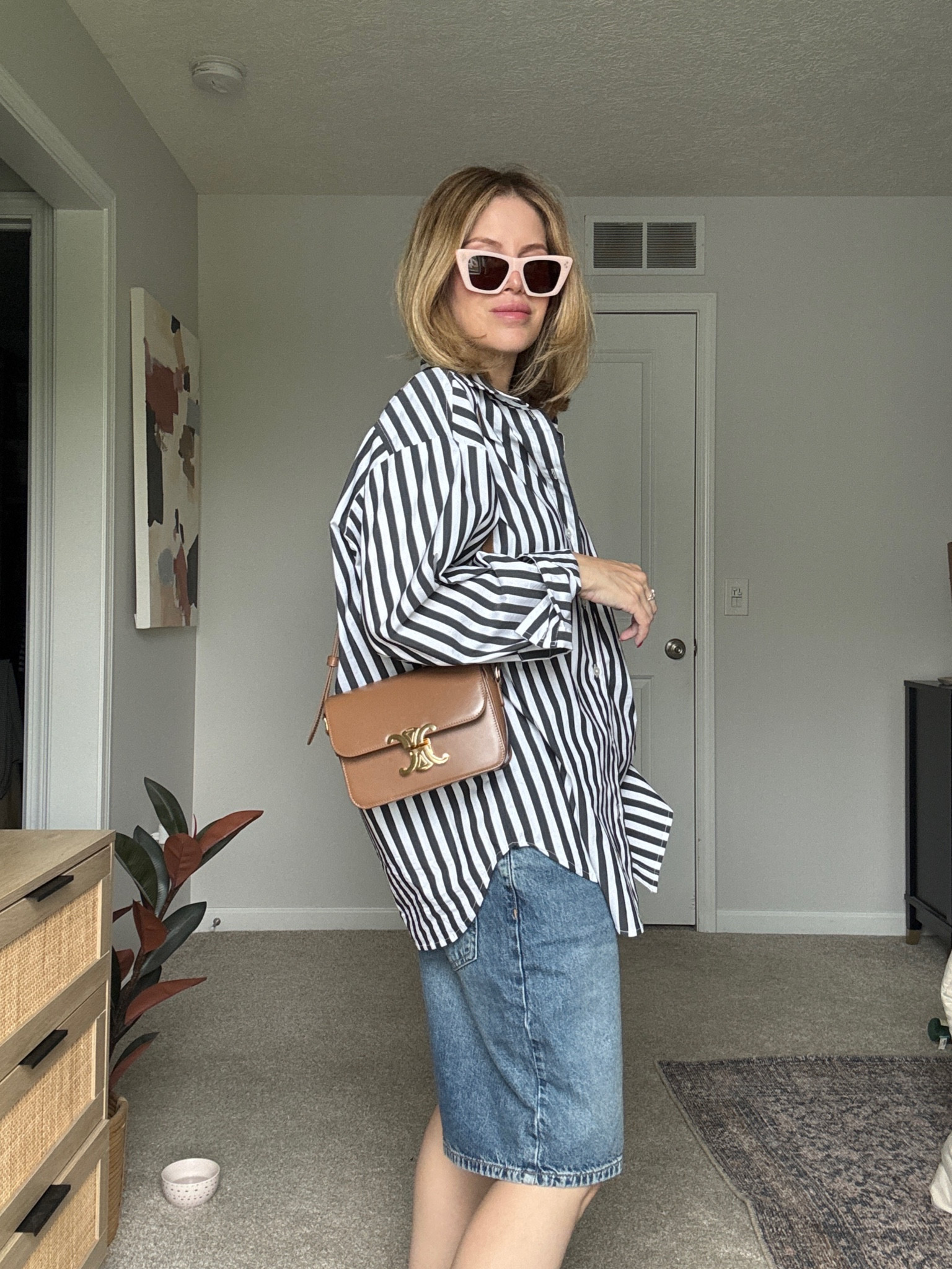 The comfiest coolest jorts. Went up two sizes to a 28 . Top is Frankie shop and linked a couple similar options  

#LTKPetite #LTKOver40 #LTKootd