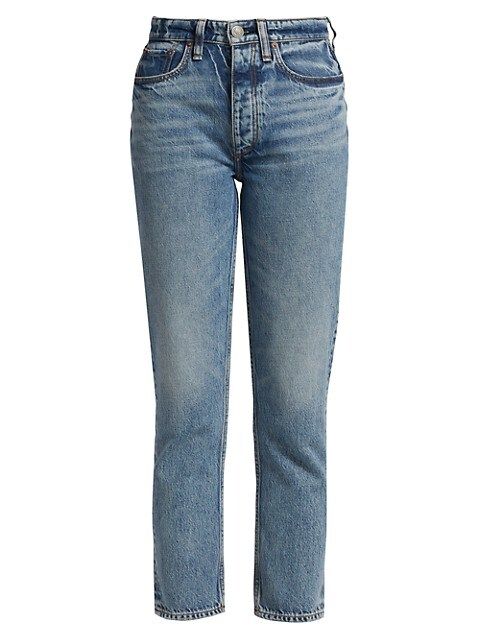 ICONS Nina High-Rise Cigarette Ankle Jeans | Saks Fifth Avenue