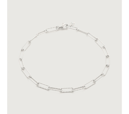 Alta Textured Mini Chain Bracelet | Monica Vinader (Global)