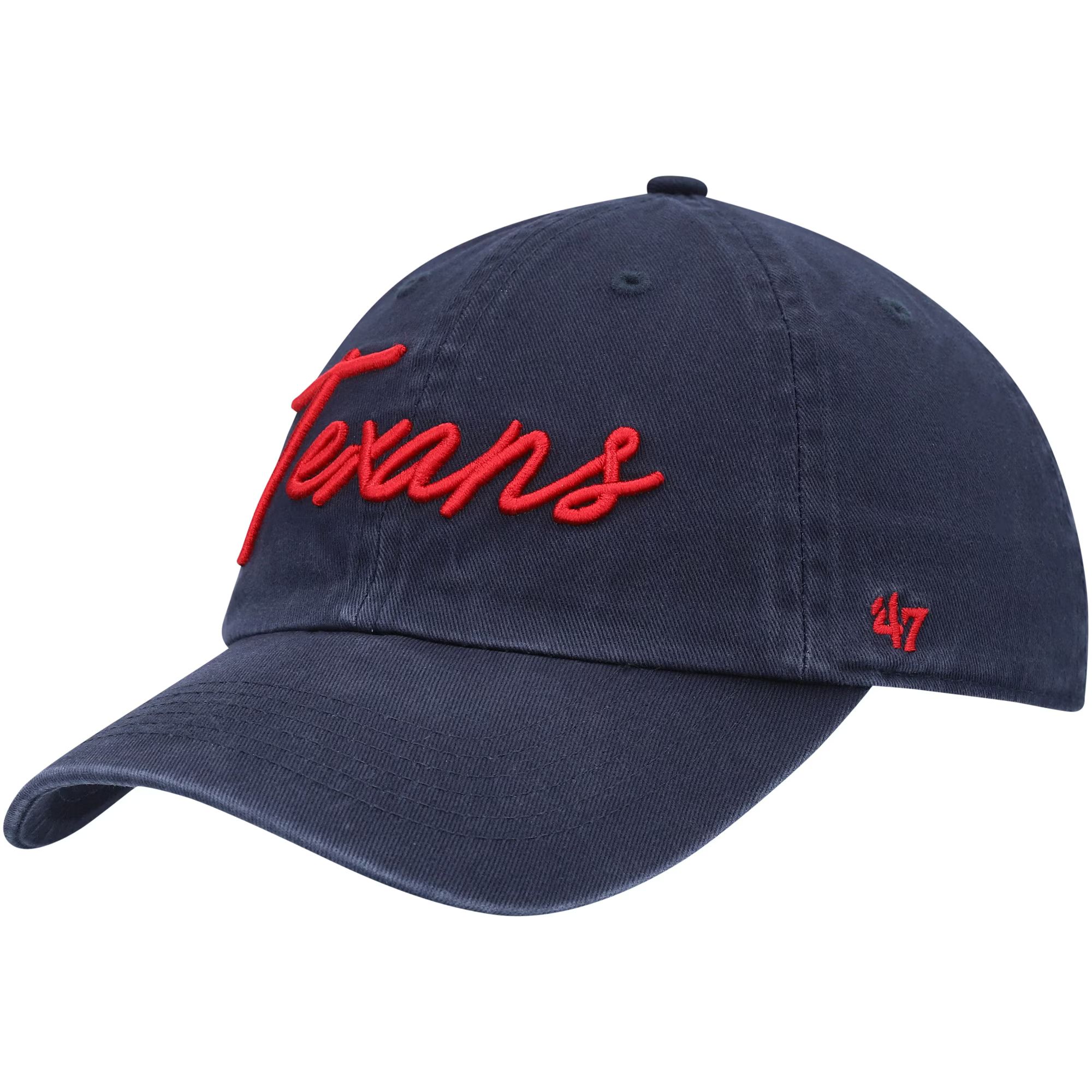 Women's Houston Texans '47 Navy Vocal Clean Up Adjustable Hat | NFL Shop