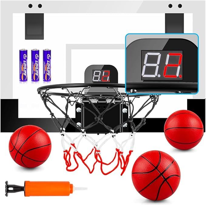 TREYWELL Indoor Basketball Hoop Fan Backboards for Teens and Adults Door Room Basketball Hoop Min... | Amazon (US)