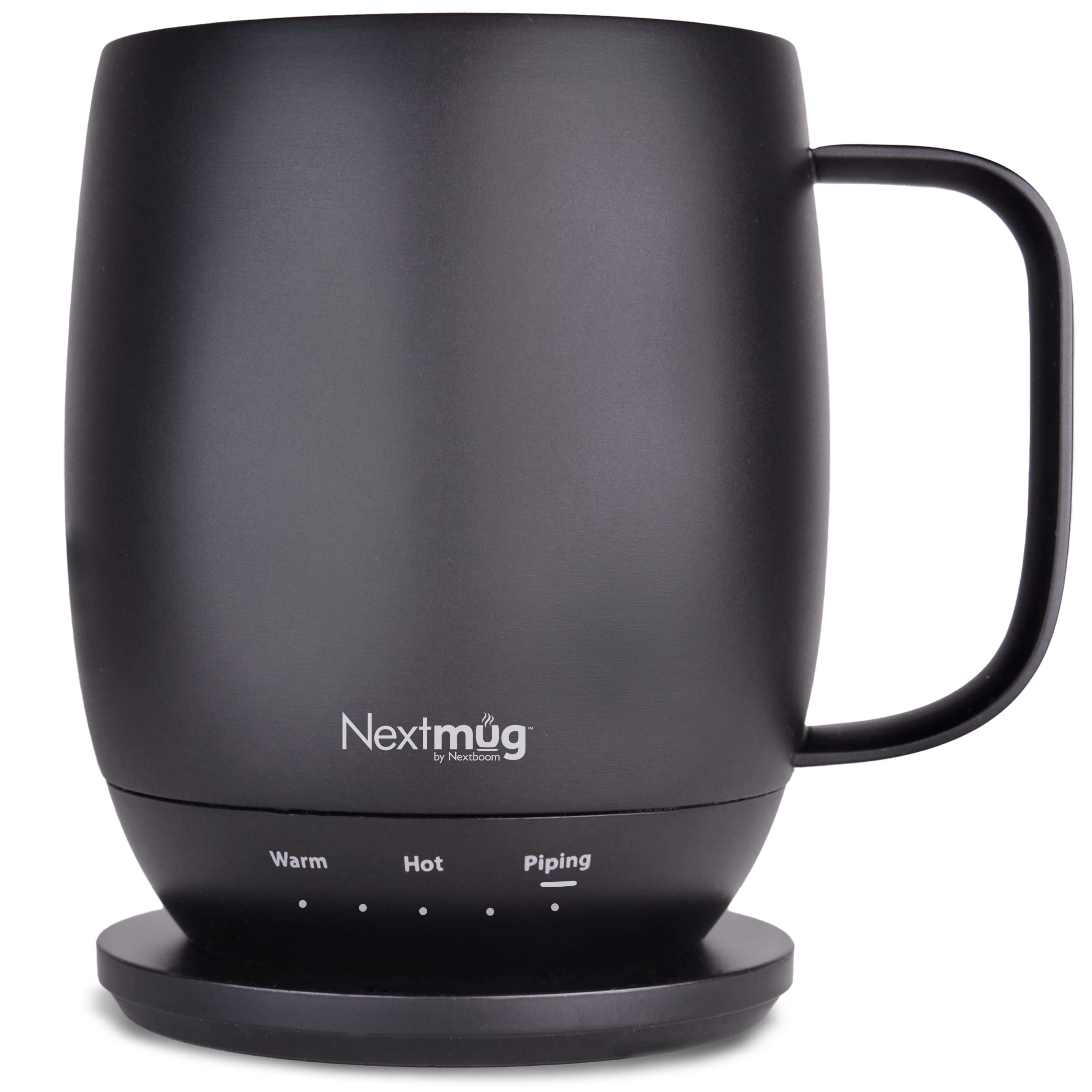 Nextmug - Temperature-Controlled, Self-Heating Coffee Mug (Black - 14 oz.) | Amazon (US)
