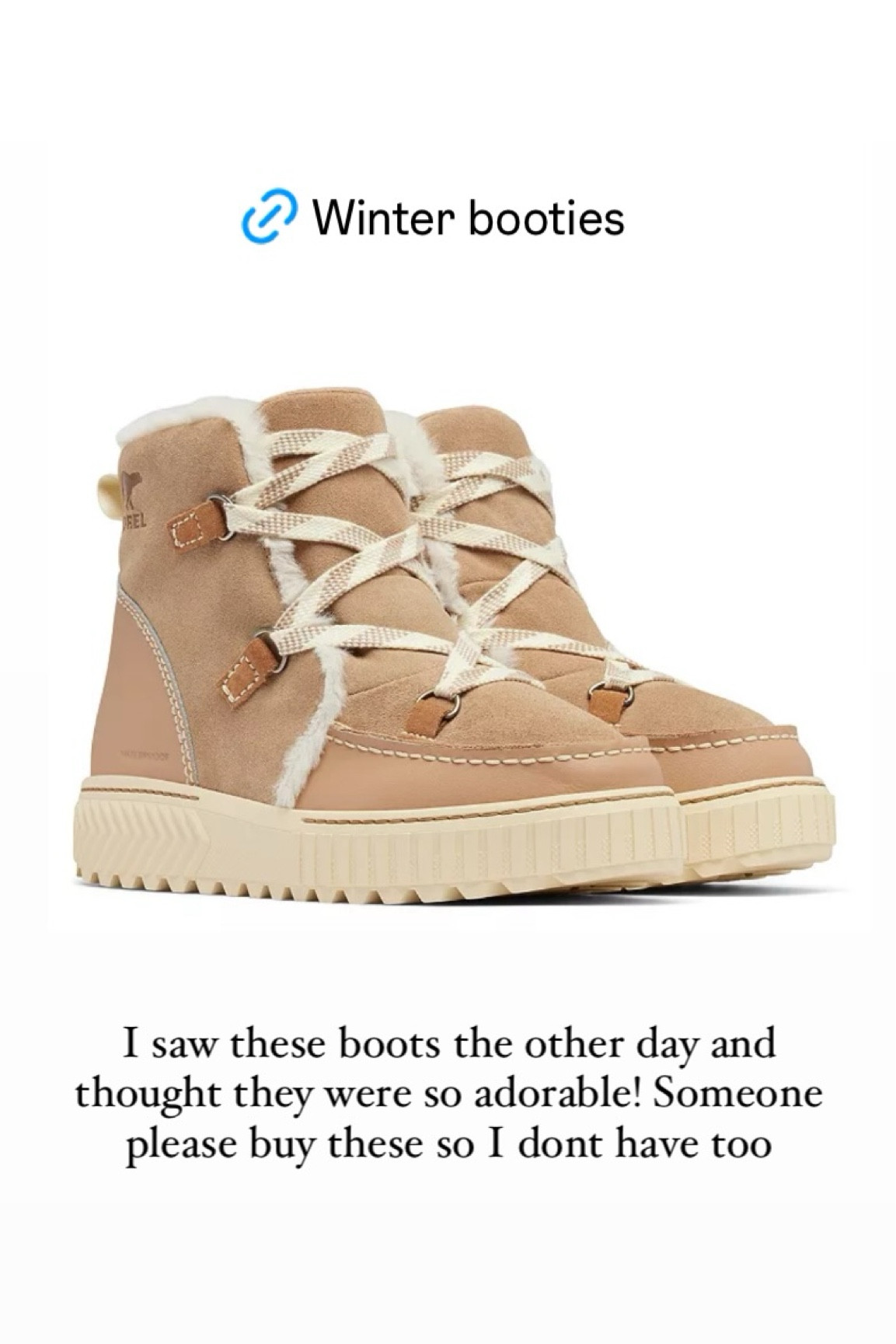 I saw these boots the other day and thought they were so adorable! Someone please buy these so I dont have too