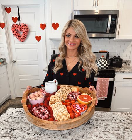 Sam’s Club Valentines Brunch board picks with Mini heart waffle maker and Bundt Cake maker! Also linked some similar sweaters in black with hearts (couldnt find my actual on the web). Waffle maker/cake maker on sale for Instant Savings Event! 

#LTKhome #LTKsalealert #LTKunder50