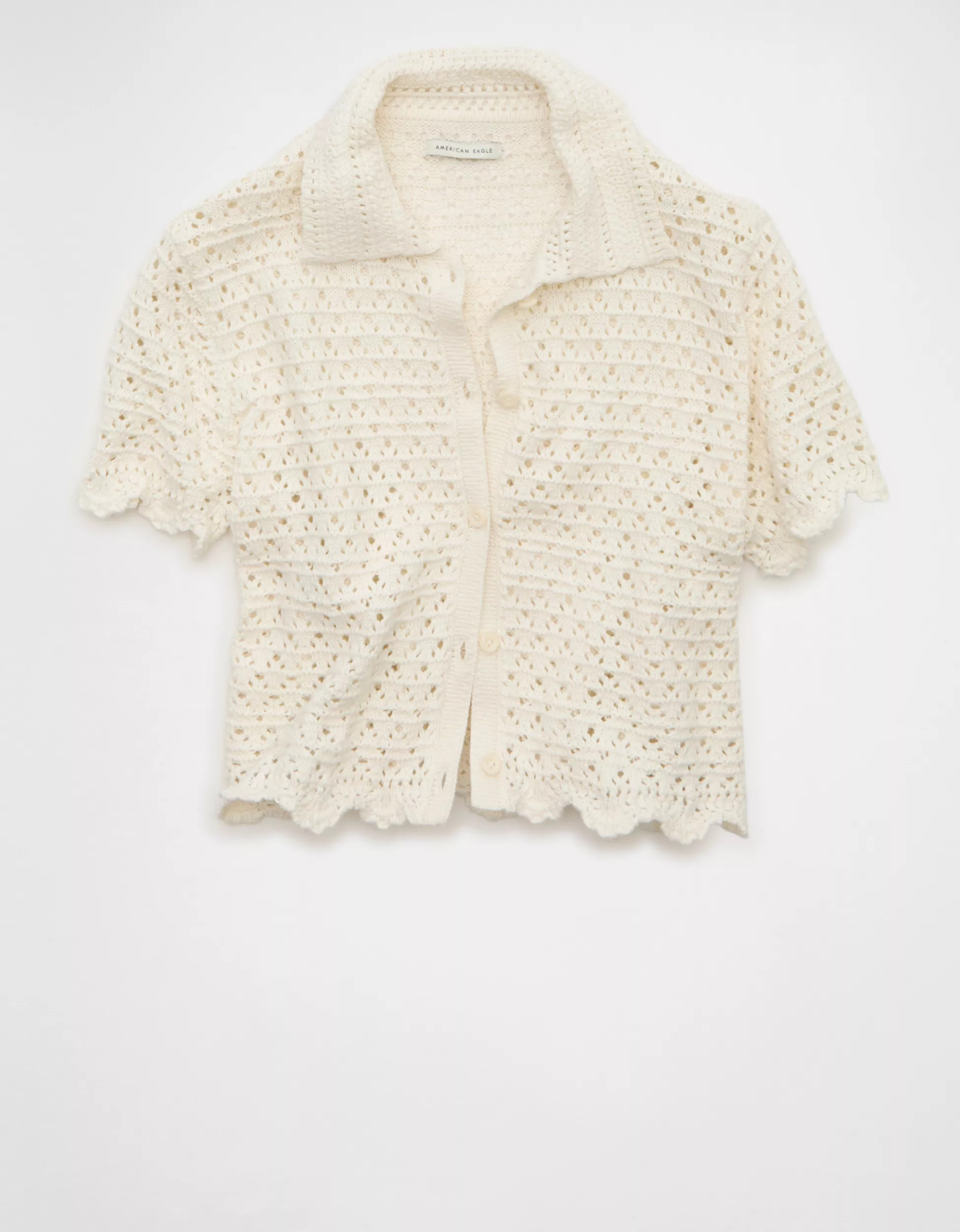 AE Button-Up Sweater Polo | American Eagle Outfitters (US & CA)