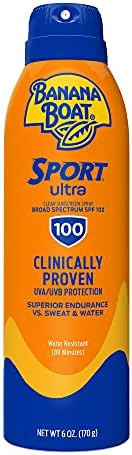 Banana Boat Sport Ultra, Broad Spectrum Sunscreen Spray, SPF 100, 6oz. | Amazon (US)