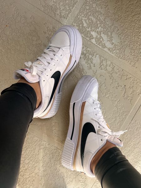 Platform Nike sneakers
Spanx faux leather leggings
Casual ootd
Casual mom outfit
Petite style
Momsize
Mom style
New mom outfits
Sporty outfit 

#LTKshoecrush