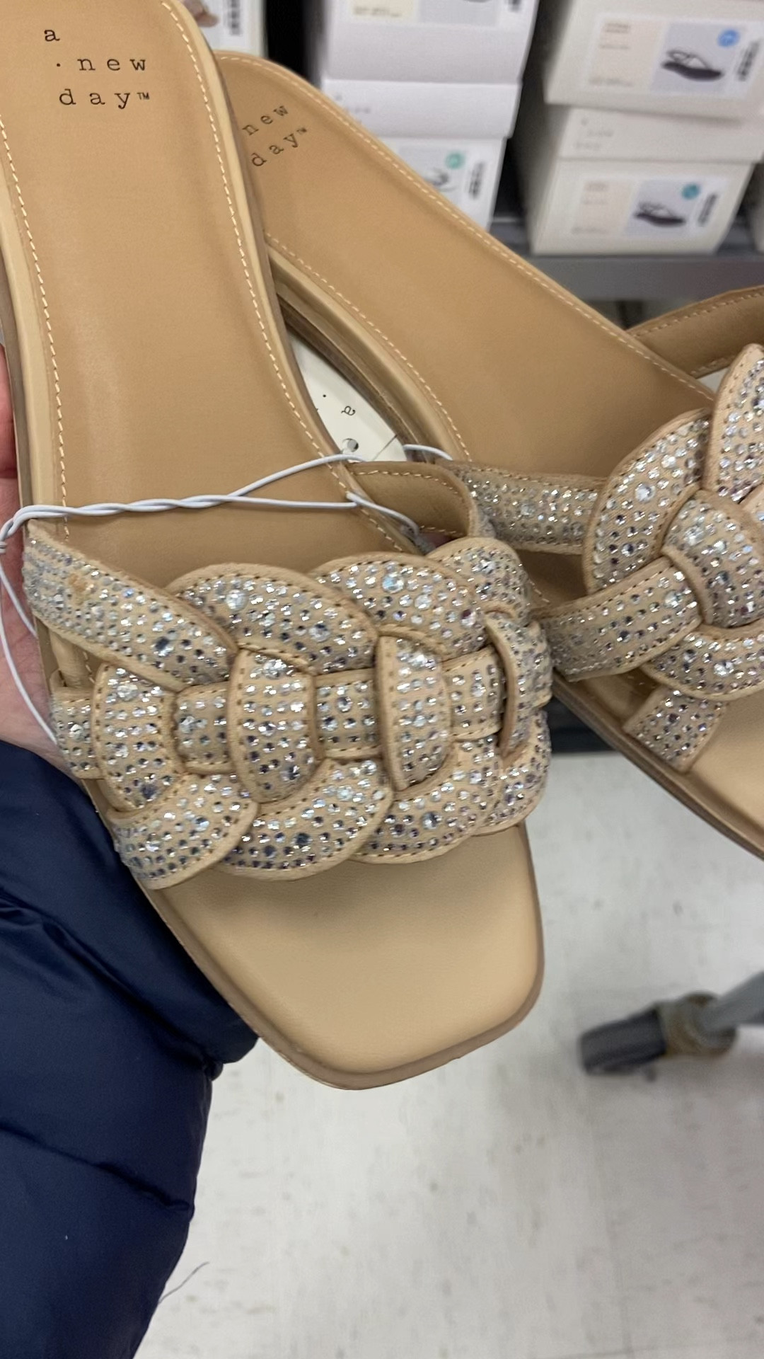 Sandals, $30 Rhinestone, also in black; I love the shine on these ! 

#springbreak #resortwear #sandals #target #rhinestonesandals #slidesandals
#LTKfindsunder50 #LTKU  #LTKstyletip #LTKover40 #LTKswim


#LTKshoecrush #LTKxTarget #LTKVideo