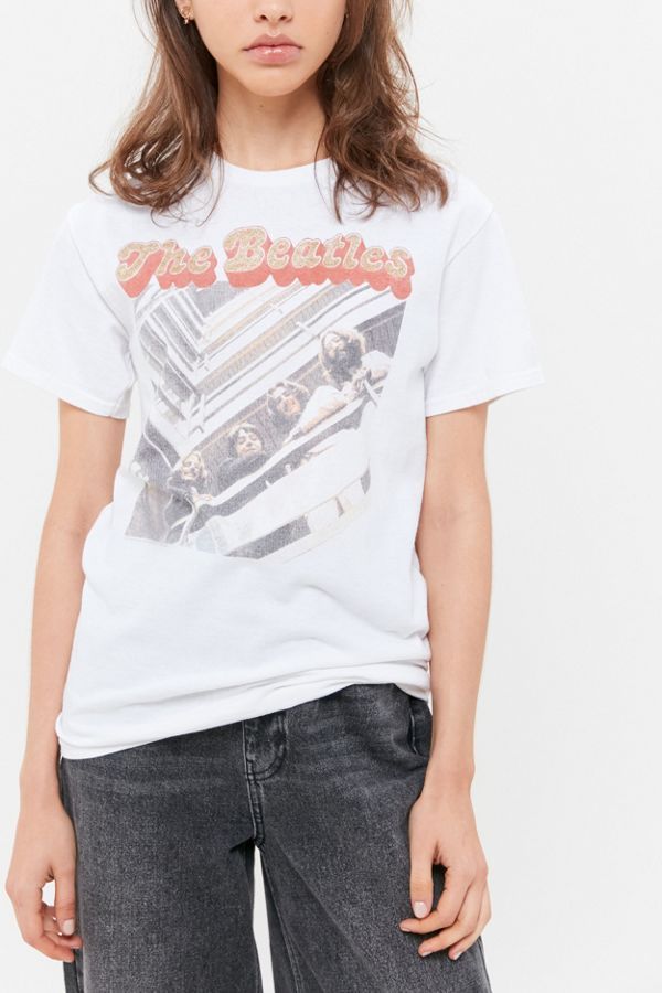 Junk Food The Beatles Glitter Tee | Urban Outfitters (US and RoW)