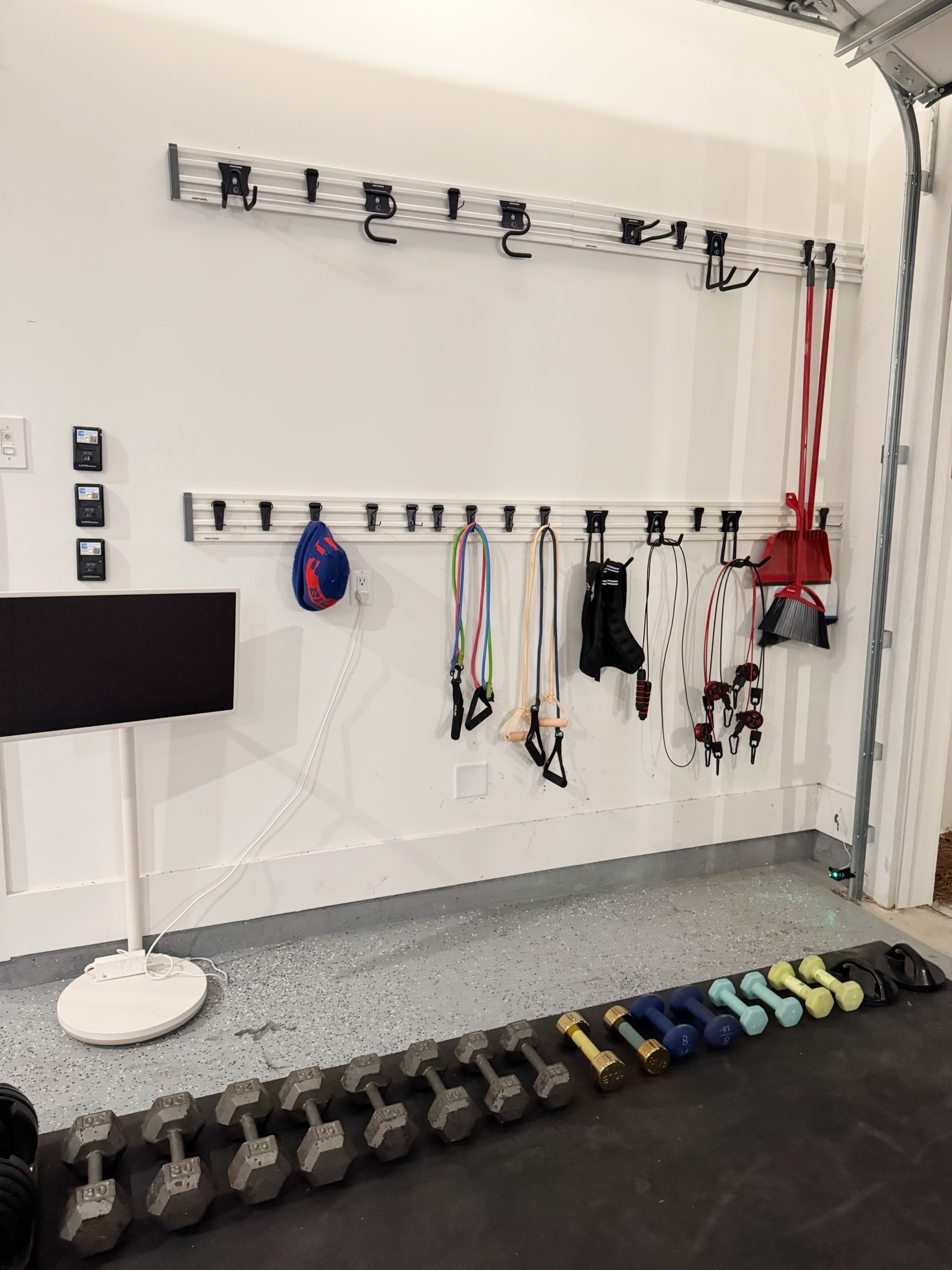 Garage Organizing Solutions! Portable Tv - great for rolling along with you during your everyday! Workouts - kids shows - music! 

#LTKHome #LTKSummerEdit #LTKFamily