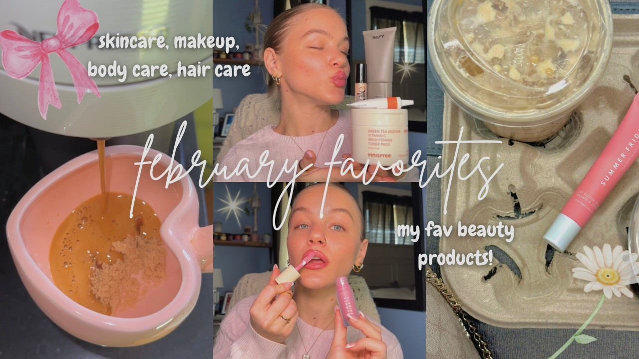 my february beauty favorites from youtube: holy grail skincare, body care, hair care, and makeup! 

#LTKBeauty #LTKSeasonal #LTKFindsUnder50