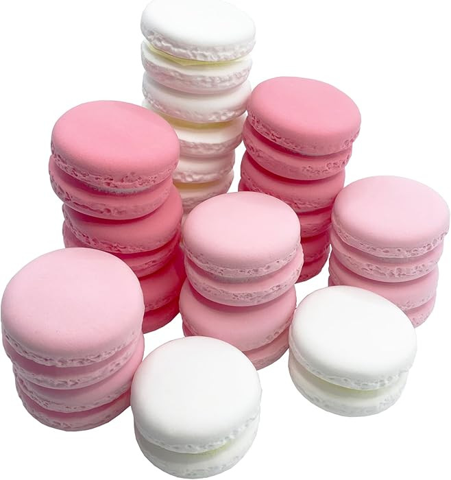 AleCircle 18 Pcs Fake Macarons Cake, Realistic Artificial Fake Macaronst Model Photography Props ... | Amazon (US)