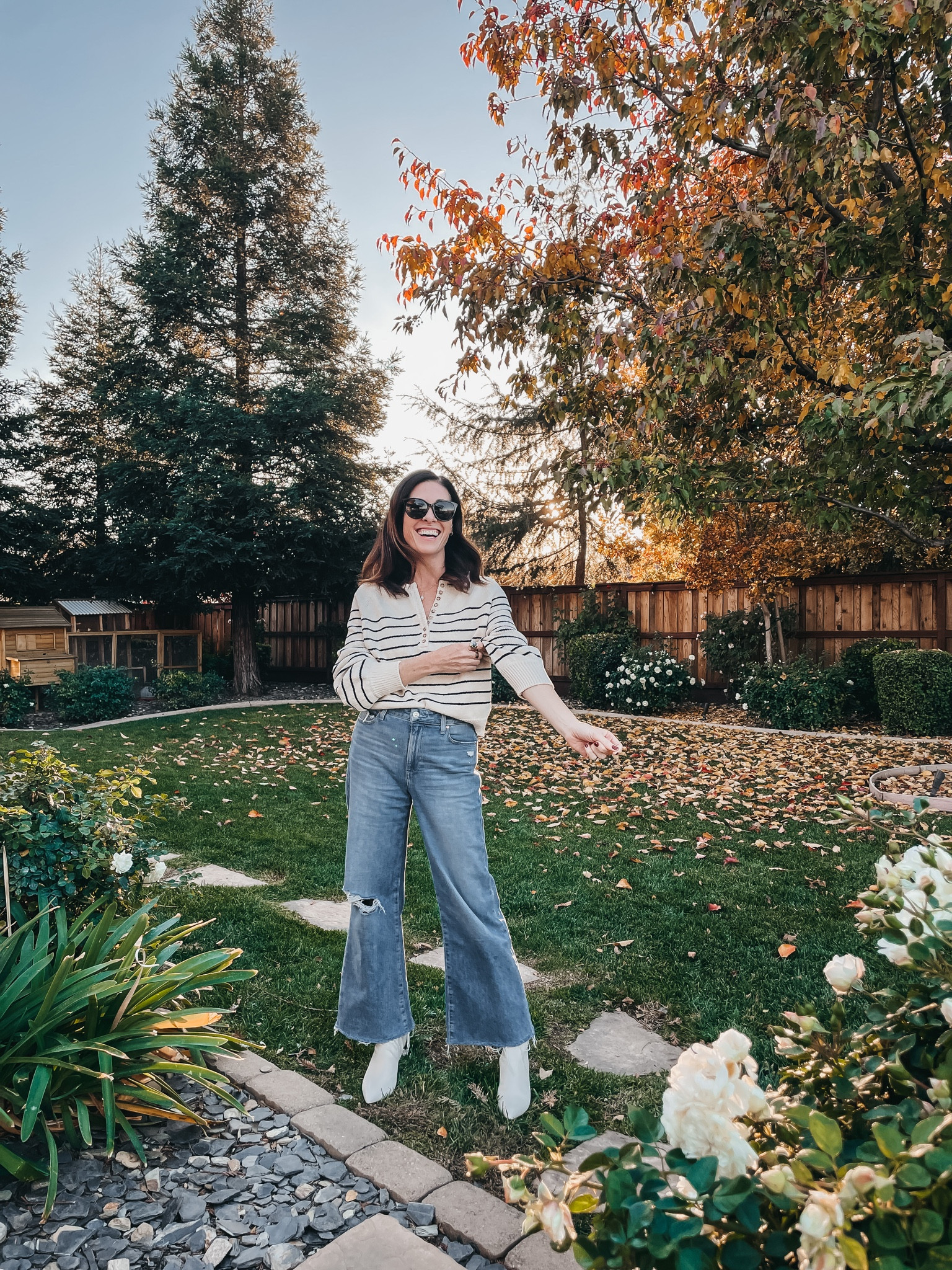 Thanksgiving outfit 
#holidaystyle 

Jeans are Paige Anessa jeans and fit true to size (I LOVE these!)

Shoes - Loarrude boots true to size 

Sweater- Sezane 

#LTKstyletip #LTKHoliday #LTKshoecrush