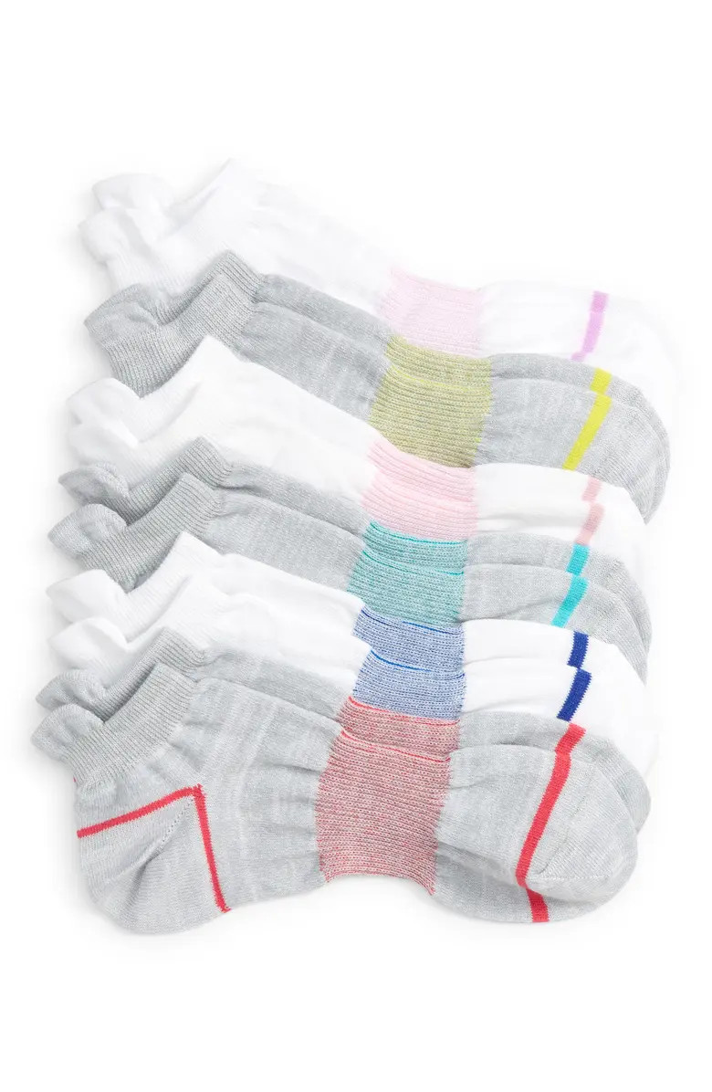 Zella Girl Kids' Assorted 6-Pack Sport Tab No-Show Socks | Nordstrom | Nordstrom