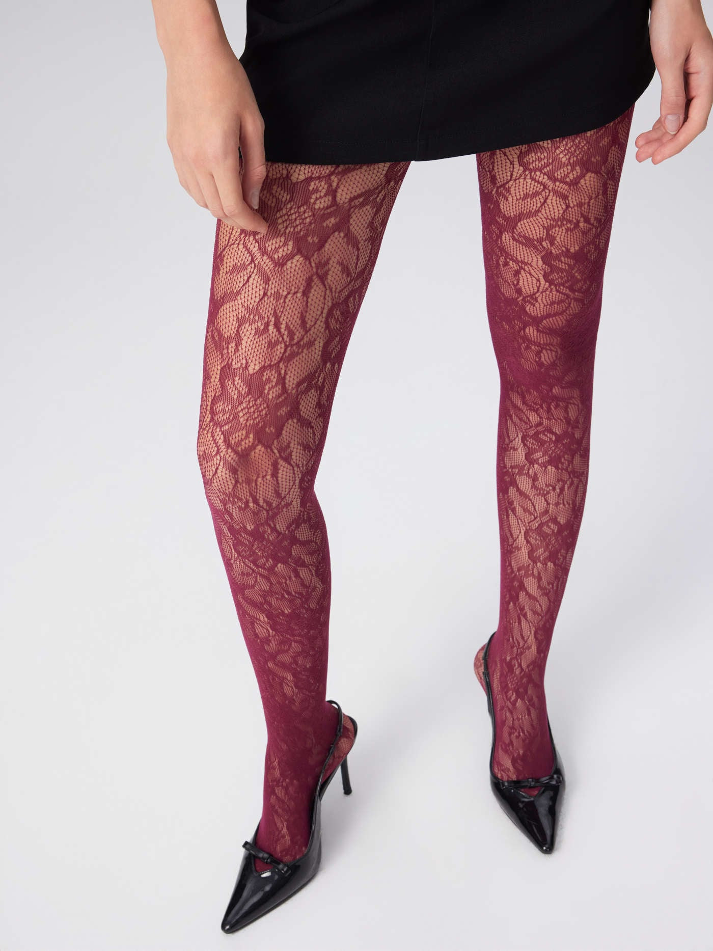 Collants en dentelle florale | Cider