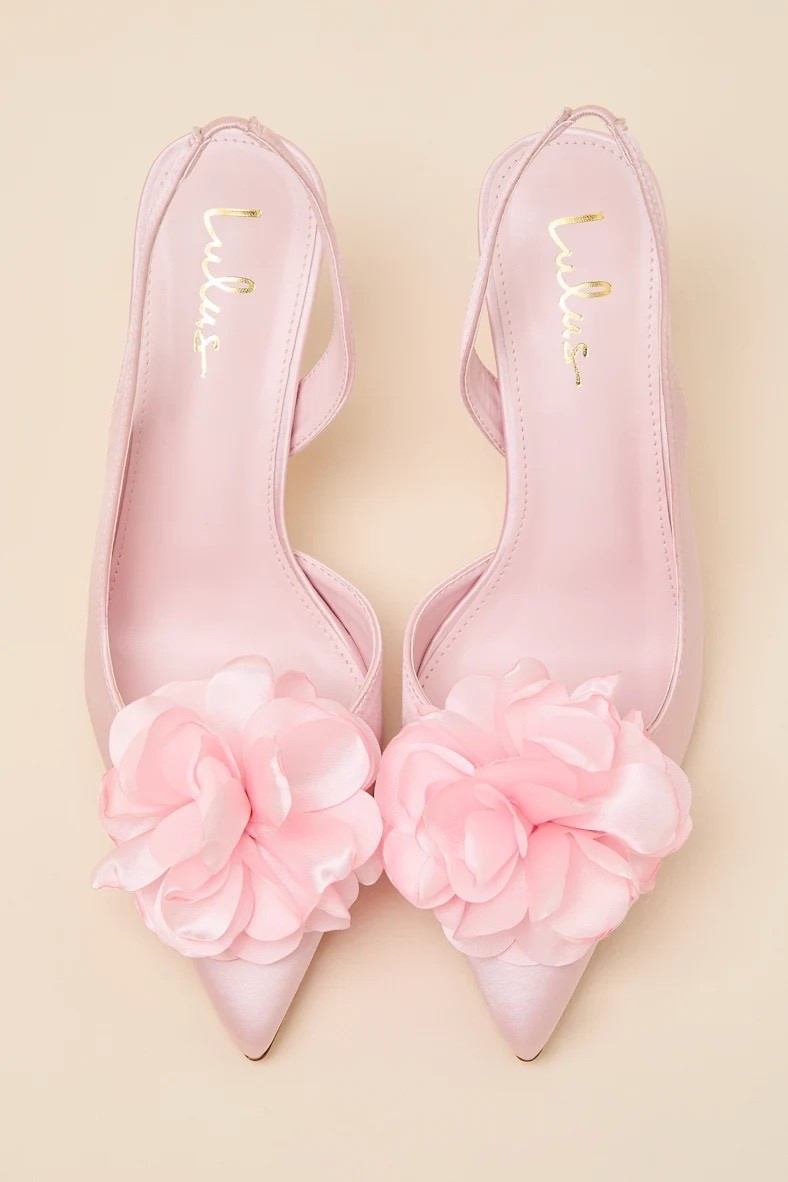 Perfect for bridal moments or special occasions — these pink satin floral pumps bring a soft, romantic finish to any outfit. Under $50.

Keywords: ivory heels, satin slingback pumps, floral appliqué heels, ivory slingback heels, elegant heels women, wedding guest heels, bridal heels ivory, dressy slingback pumps, bridal shower shoes, wedding shoes for bride, rehearsal dinner outfit, special occasion heels, formal event shoes, date night heels, spring outfits women, summer dresses women, summer dressy heels, bachelorette party heels, white slingback heels, day date outfits, resort outfits 2026, party heels, pink floral heels, Mother’s Day heels, garden party 


#LTKMothersDay #LTKTravel #LTKWedding