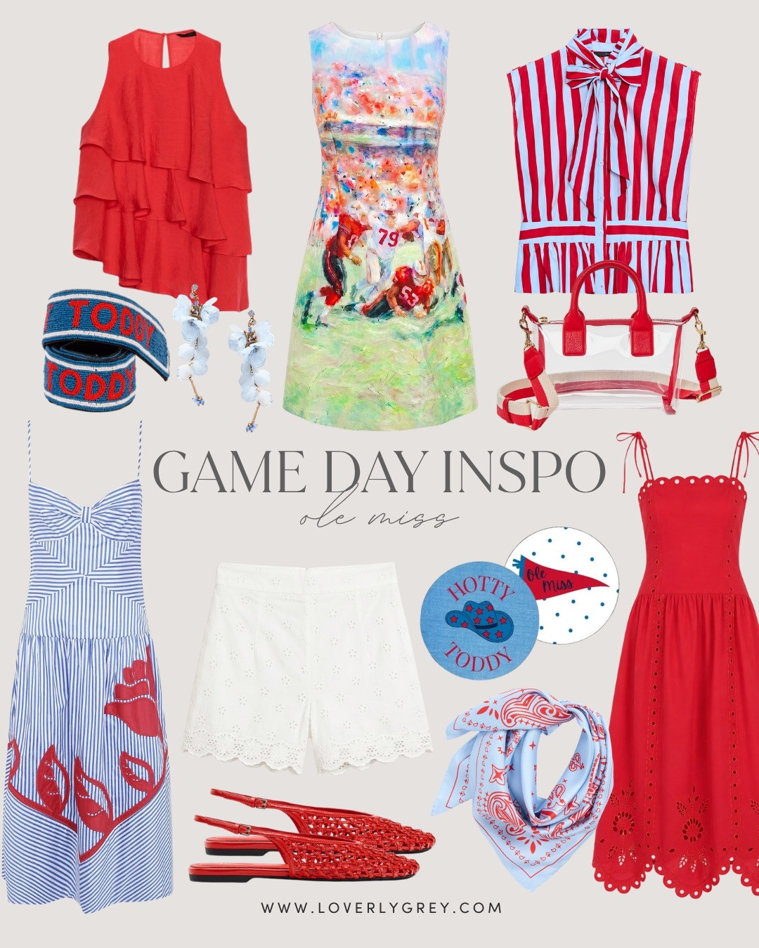 Ole Miss game day looks ❤️💙 From statement dresses to spirited accessories, these picks are ready for kickoff!

loverly grey, ole miss, ole miss game day, game day outfit, game day style, college football, sec football, red and blue outfit, football fashion, tailgate outfit 

 #LTKootd #LTKSeasonal #LTKOver40
