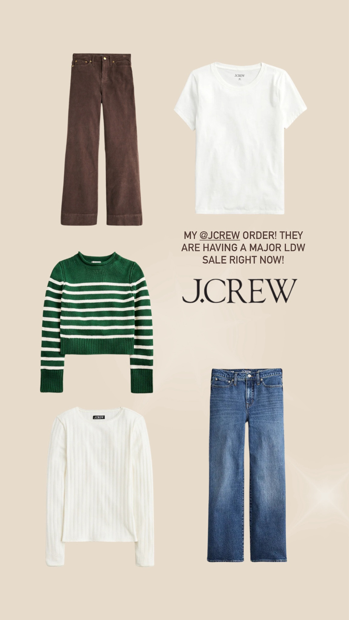 My J.Crew order – they are having a major sale right now. Everything I got is on sale and super cute for fall! Everything I ordered I sized up one size except for the two white shirts. I got them both in my regular size medium.

Some of the items come in multiple colors! Love the green striped sweater so much!! #LTKBacktoSchool

#LTKSaleAlert #LTKFallSale