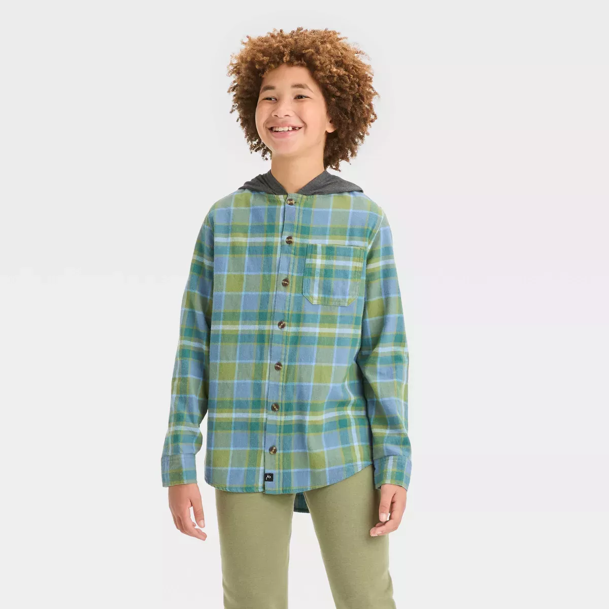 Boys hotsell flannel hoodie