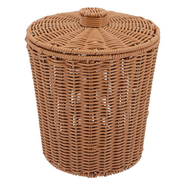 Basket Storage Lid Woven Laundry Clothes Wicker Waste Baskets Bathroom Organizing Hamper Lids Sun... | Walmart (US)