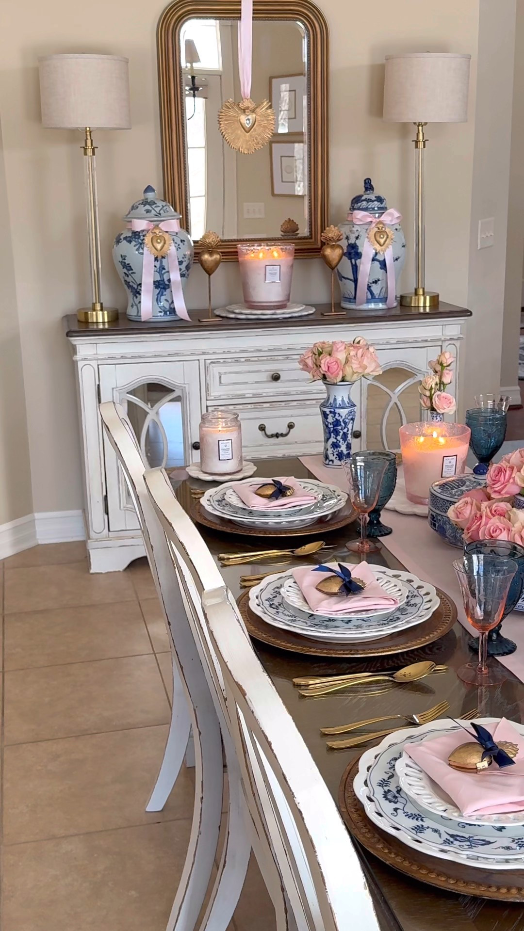 Shop my Chinoiserie Valentine’s Day Table! 

Galentines party, tablescape ideas, envelope napkin fold, gold hearts, sacred hearts, Milagro hearts, floral arranger, scalloped plates, blue and white home, blue and white decor, blue glassware, pink glassware, Voluspa, centerpiece ideas, ginger jar, tablescape styling 

#LTKSeasonal #LTKValentine #LTKHome