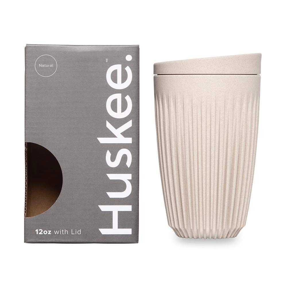 HUSKEE 12oz HuskeeCup Coffee and Tea Cup and Lid (Natural Color) | Amazon (UK)