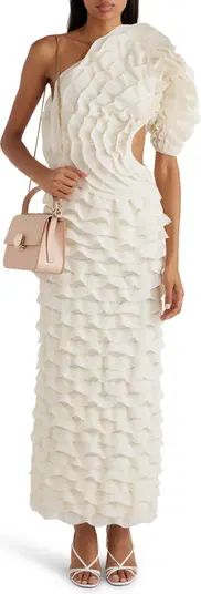 Chloé Tiered One-Shoulder Ruffle Sweater Dress | Nordstrom | Nordstrom