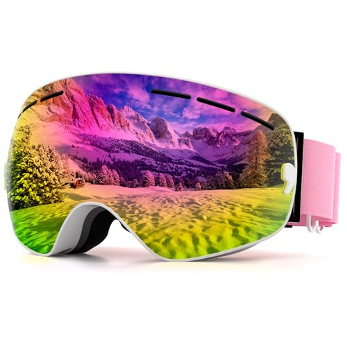 ZMLM Ski Goggles Snowboard Goggles Adult - UV Protection Anti-Fog Snow Goggle Over Glasses Snow Goggles for Men,Women & Youth | Amazon (US)