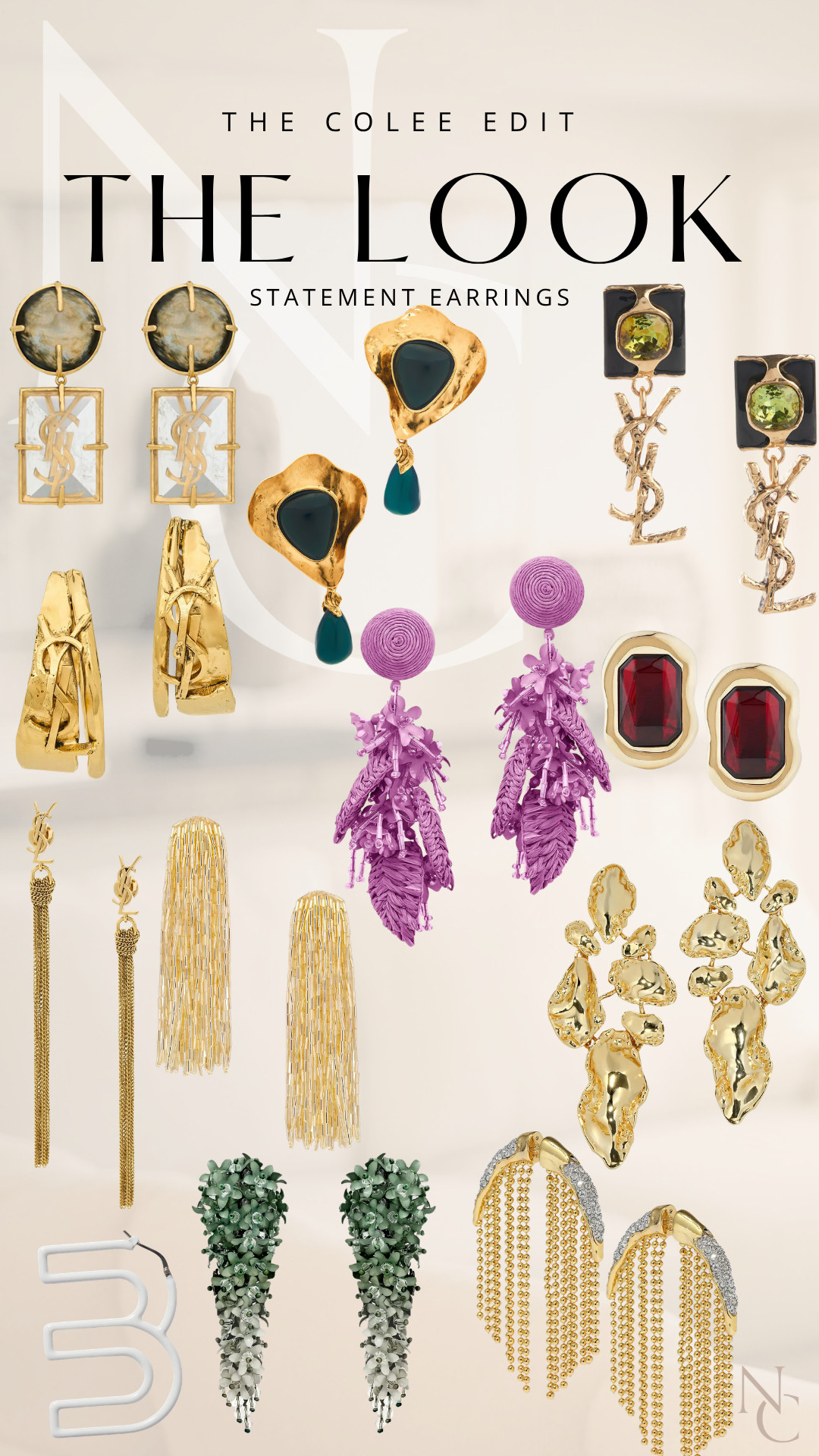Statement earrings are having a MOMENT. ✨

And apparently my philosophy is…if we’re doing earrings, we’re really doing earrings. 😂 From sculptural gold + tassels to jewel tones, texture and a little YSL drama, these are the pairs that can take the simplest outfit and make it look completely intentional.

White tee + denim + fabulous earrings? Done. ✔️

I rounded up all the pairs currently catching my eye in The Colee Edit: Statement Earrings — shop them all right here on LTK. 💎

#StatementEarrings #JewelryEdit #DesignerJewelry #TheColeeEdit #LTKStyle 

 #LTKdayinmylife #LTKSeasonal #LTKOver40