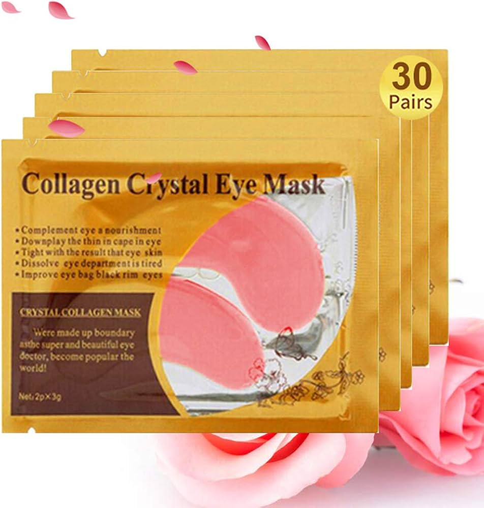 Felico Under Eye Patches, 30PCS Pink Eye Mask, Eye Gel Pads With Collagen Treatment for Reducing ... | Amazon (US)