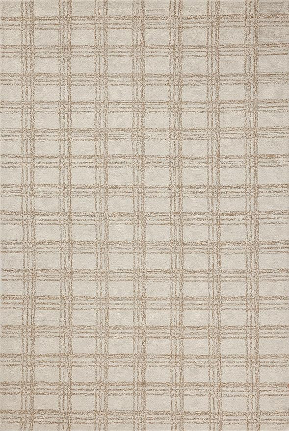 Loloi Chris Loves Julia Polly Collection POL-12 Cream/Sand 8'-6" x 11'-6" Area Rug | Amazon (US)