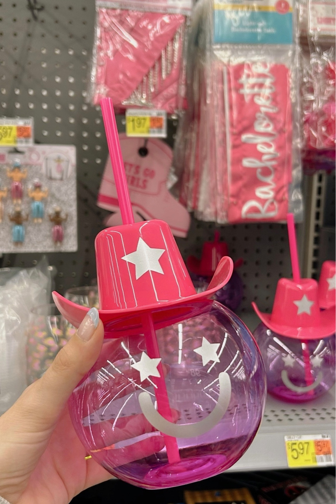 So many cute bachelorette or girly themed party items at Walmart!

Walmart finds, Walmart girly finds, bachelorette decor, affordable bachelorette decor, cowgirl bachelorette ideas, bachelorette ideas, Nashville bachelorette, Austin bachelorette, girly party decor, cowgirl party inspo, Walmart haul

#LTKSeasonal #LTKFind #LTKunder50