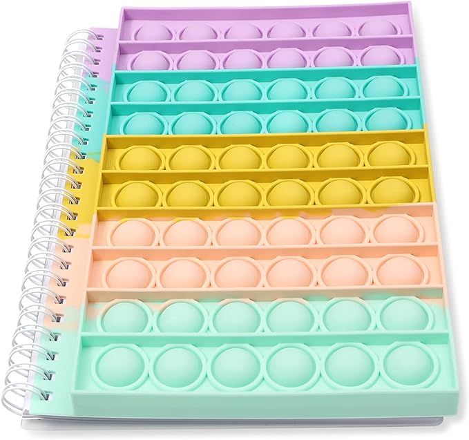 Jawpaw Pop Notebook, Pop Bubble Fidget Notebook Pop Fidget Toys Notebook to Relieve Stress, Silic... | Amazon (US)