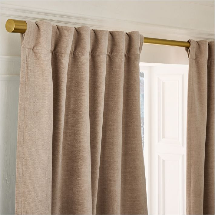 Worn Velvet Blackout Curtain | West Elm (US)