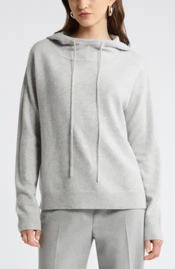 Cashmere Blend Sweater Hoodie Sweater | Nordstrom