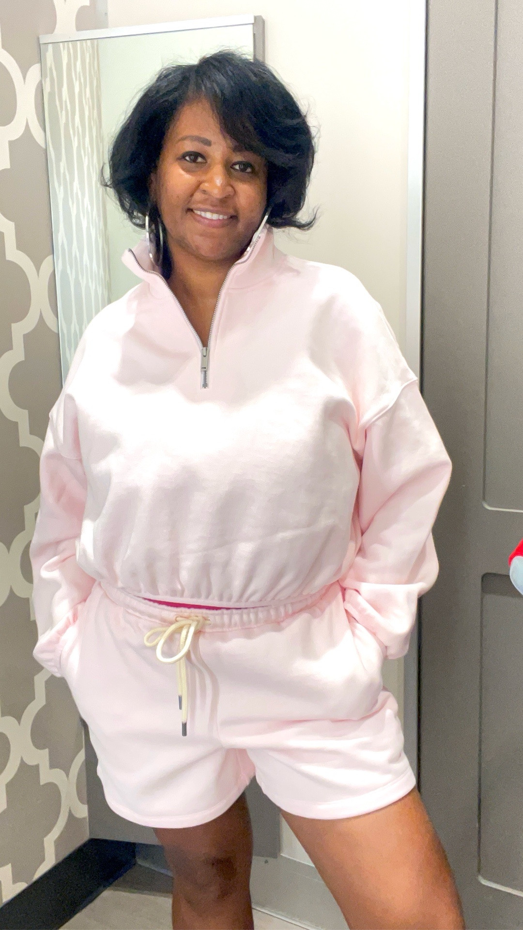 Pretty in pink. 💕

Another look from the KahlanaBarfield x @Target  collection this cropped quarter zip with the matching shorts is giving effortless. Cozy, cute, and easy to throw on 


#LTKActive #LTKmomlife #LTKOver40