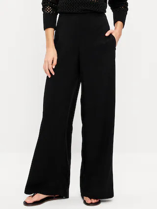 High-Waisted Playa Wide-Leg Pants | Old Navy (CA)
