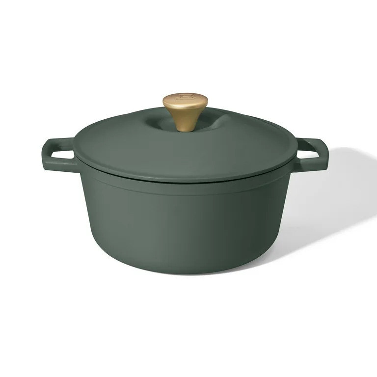 Beautiful 5 Quart Cast Iron Round Dutch Oven, Thyme Green by Drew Barrymore | Walmart (US)