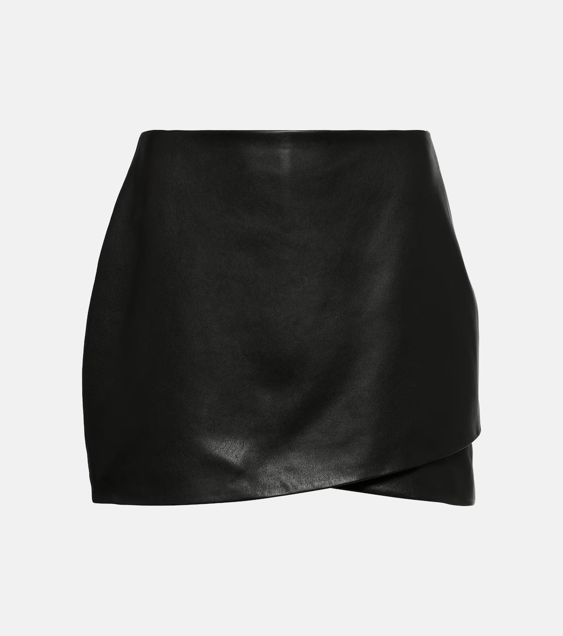 Asymmetric leather miniskirt | Mytheresa (US/CA)