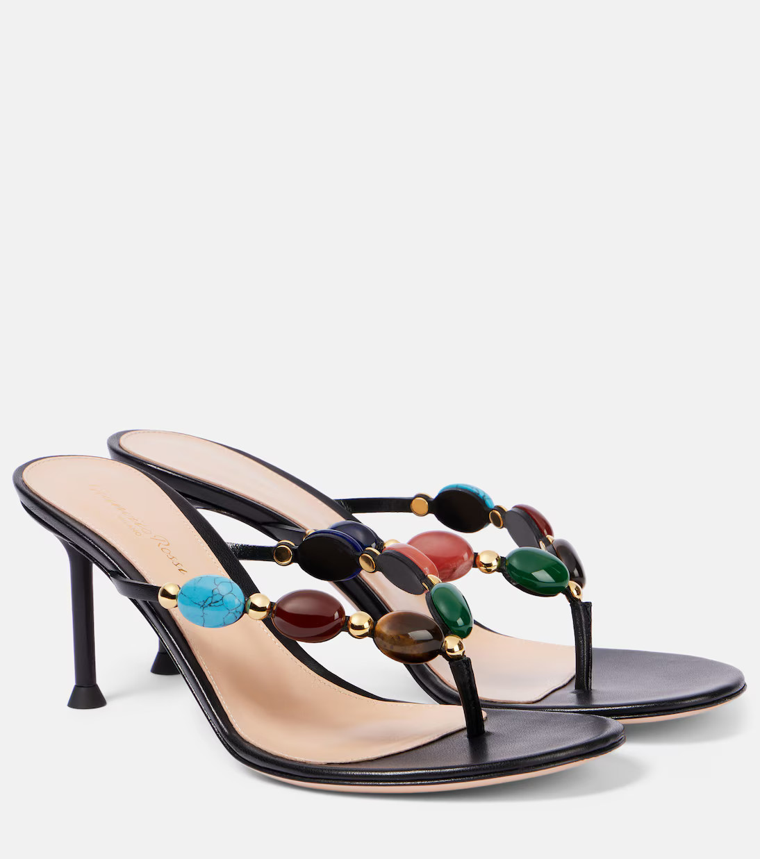 Shanti 70 embellished leather sandals | Mytheresa (US/CA)
