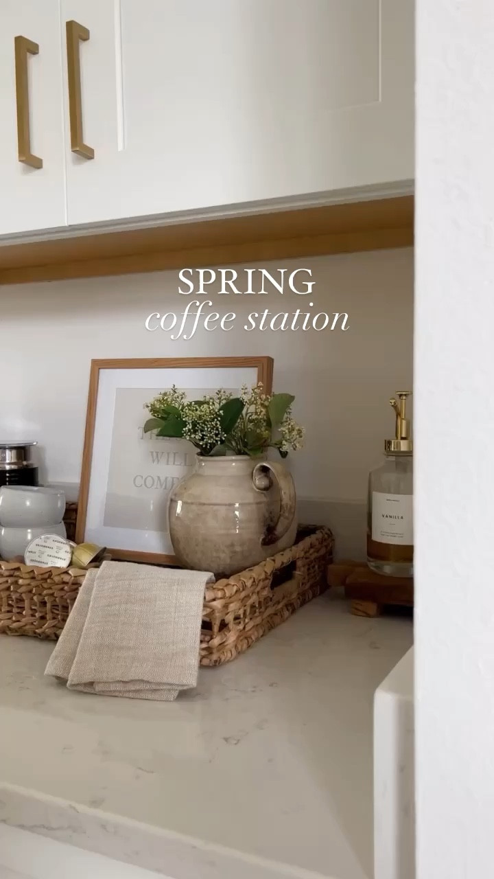 Spring coffee station ☕️🤍

#LTKhome #LTKunder50 #LTKSeasonal