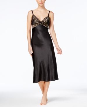 Thalia Sodi Lace-Trim Satin Nightgown, Created for Macy's | Macys (US)