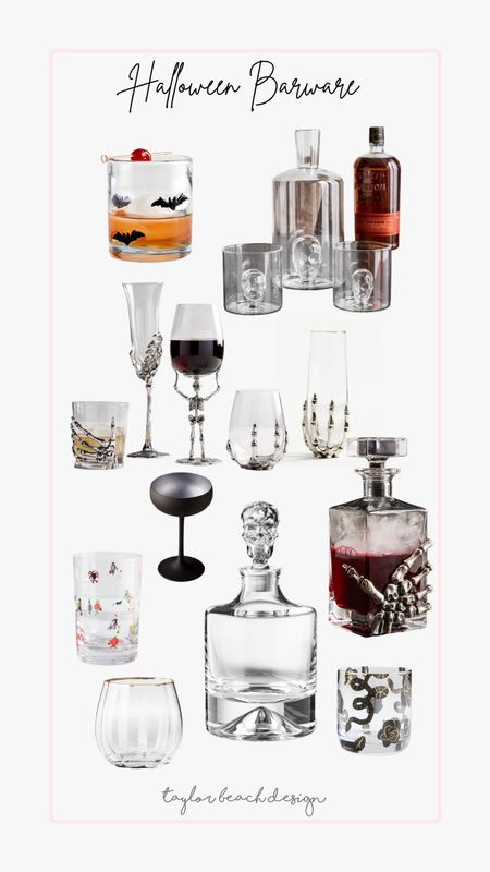 Halloween Bar Cart | Double Old Fashioned | Coupe | Champagne | Prosecco | Wine | Merlot | Pinot | Decanter | Skeleton | Skull | Halloween Decor | Halloween Party | Fall Trends | Crystal | Glassware



#LTKHoliday #LTKHalloween #LTKSeasonal